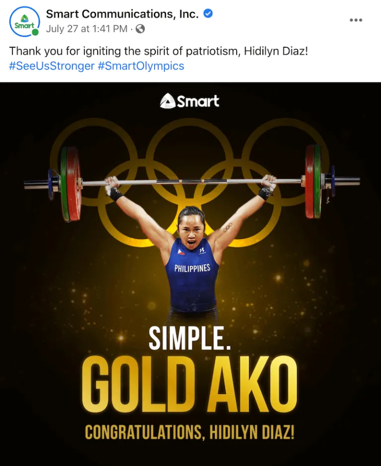 Filipino Brands Celebrate  for Winning the Olympic Gold