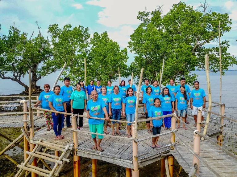 group of locals in sagay city as part of their community-based tourism