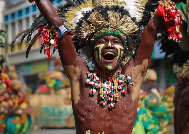 ati tribe perfomer at the iloilo dinagyang festival