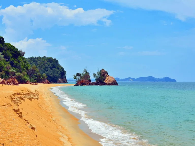 cherating beach in pahang malaysia 