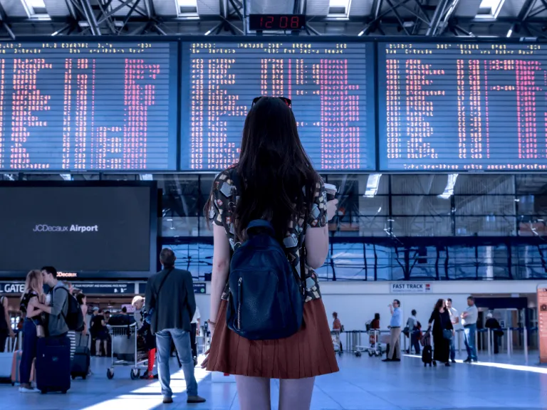 woman in the airport