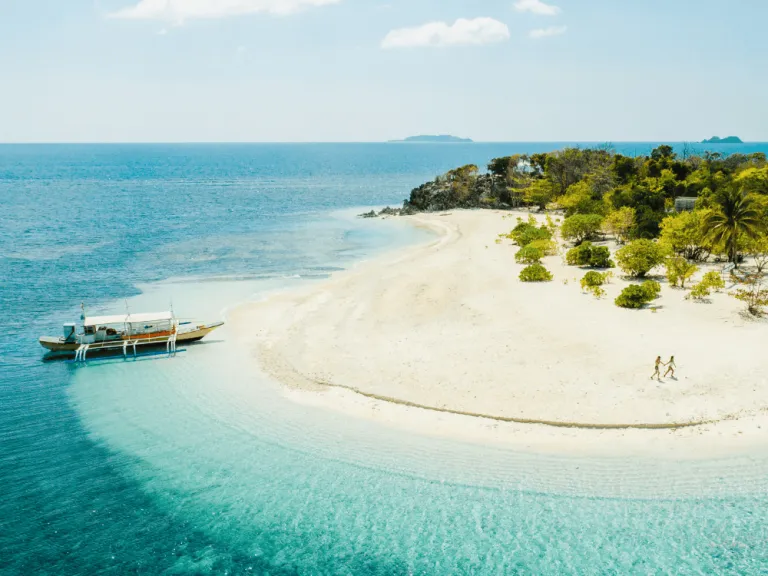 seascape view of an island in coron palawan