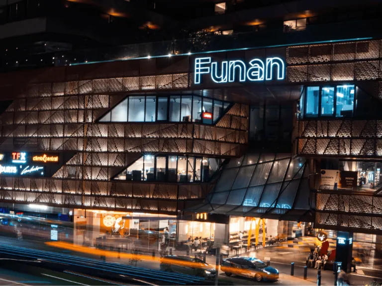 Funan Shopping mall in singapore