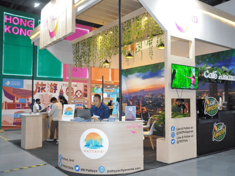 booths from different travel agencies