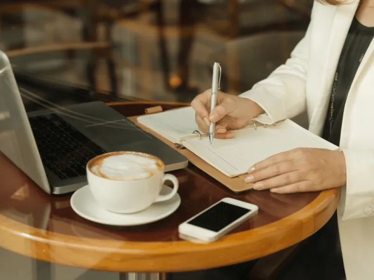 woman working in a coffee shop