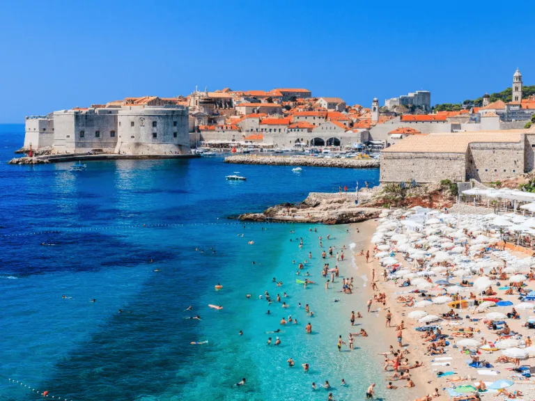 beaches in dubrovnik, croatia