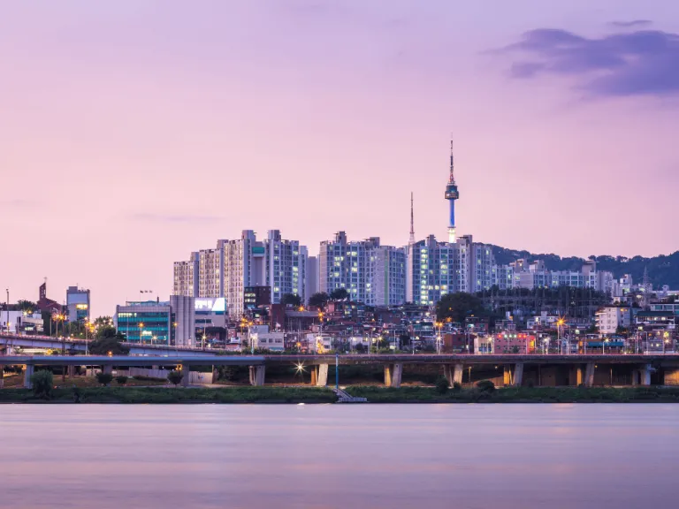 cityscape Seoul in South Korea