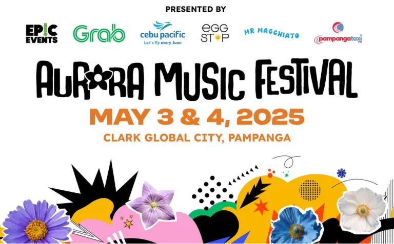 aurora music festival banner