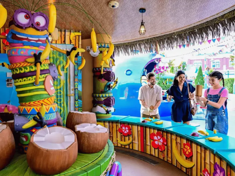 banana cabana at minion land singapore