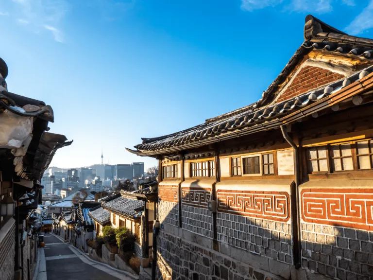 bukchon hanok village in south korea