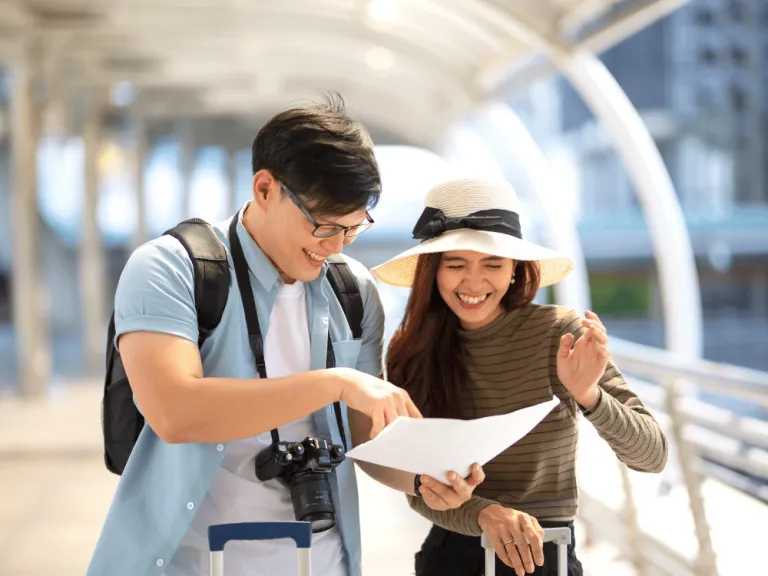 asian tourists