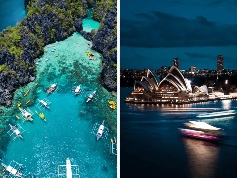 palawan and sydney opera house