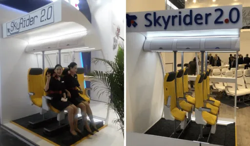 image for article Skyrider 2.0: The New Standing-Only Plane Seat That Could Make Flights Cheaper for Filipinos
