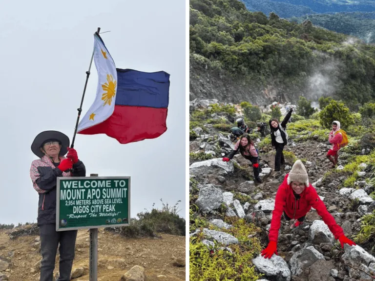 Lola Letecia Sobebe at the Summit of Mount Apo