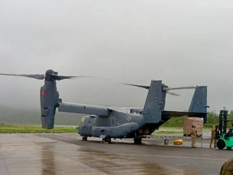 A PAF C-130 flew out over 60 stranded in Batanes and delivered aid after strong Habagat rains disrupted flights and sea travel for days.Batanes Provincial Disaster Risk Reduction Management Office Facebook Page