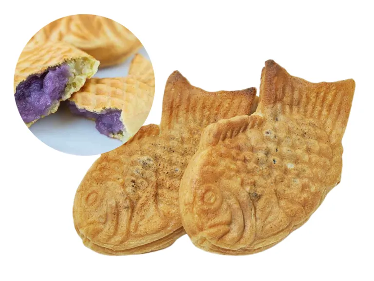 taiyaki fish looking cake bread that looks like fish with filling in japan japanese fish cake konbini snacks you can only buy from japan convenience store snacks japan only foods snacks from japan only japan exclusive food snacks candies chocolates cakes wagashi tokyo banana Oh My Food Recipes YouTube; Background from Wikipedia