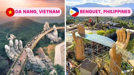 image for article Benguet Tourist Spot Sparks Debate over Vietnam Golden Bridge Lookalike